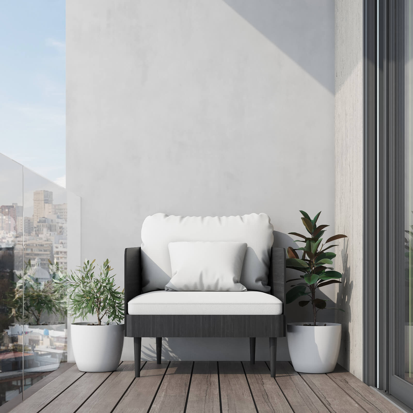 MACETA DE PLASTICO IDEAL SUCULENTAS PREMIUM 27 COLOR BLANCO 2