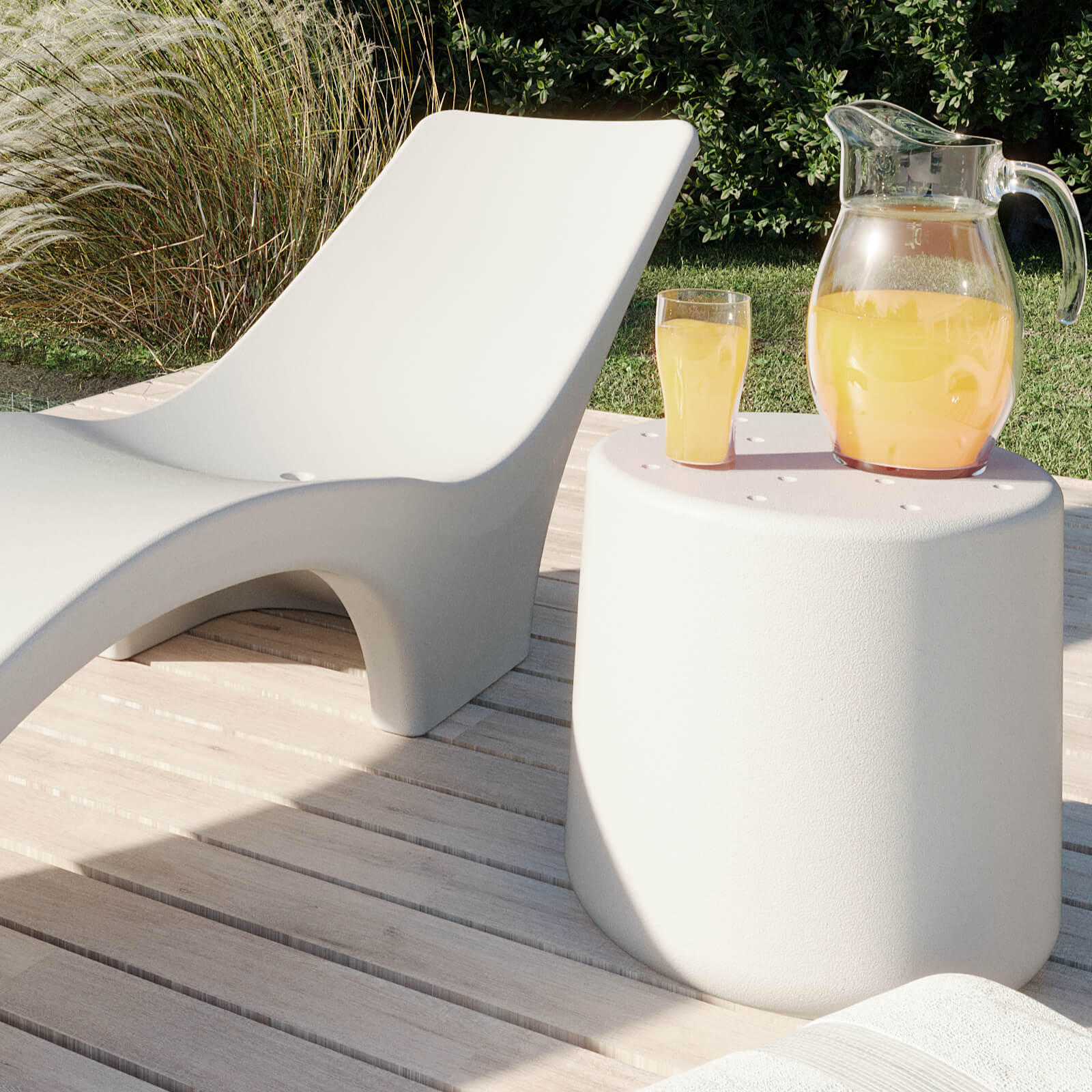 MESA DE PLASTICO AMALFI BLANCO 3