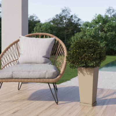 Macetero Piramidal N45 De 15 Litros Con Plato