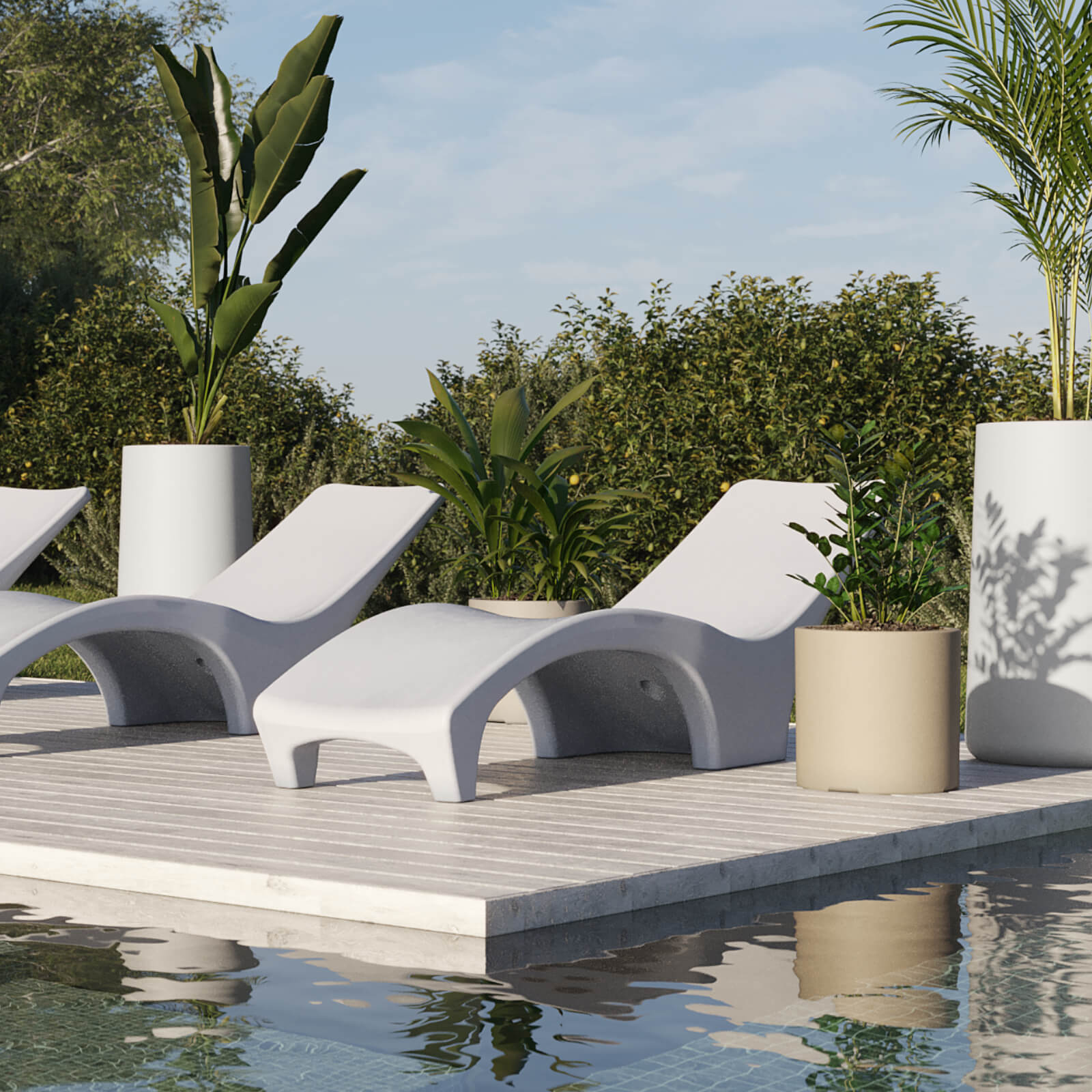 REPOSERA DE PLASTICO PARA PISCINA AMALFI COLOR BLANCO (1)