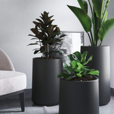 Set De Maceteros Línea Gota 40 55 y 70